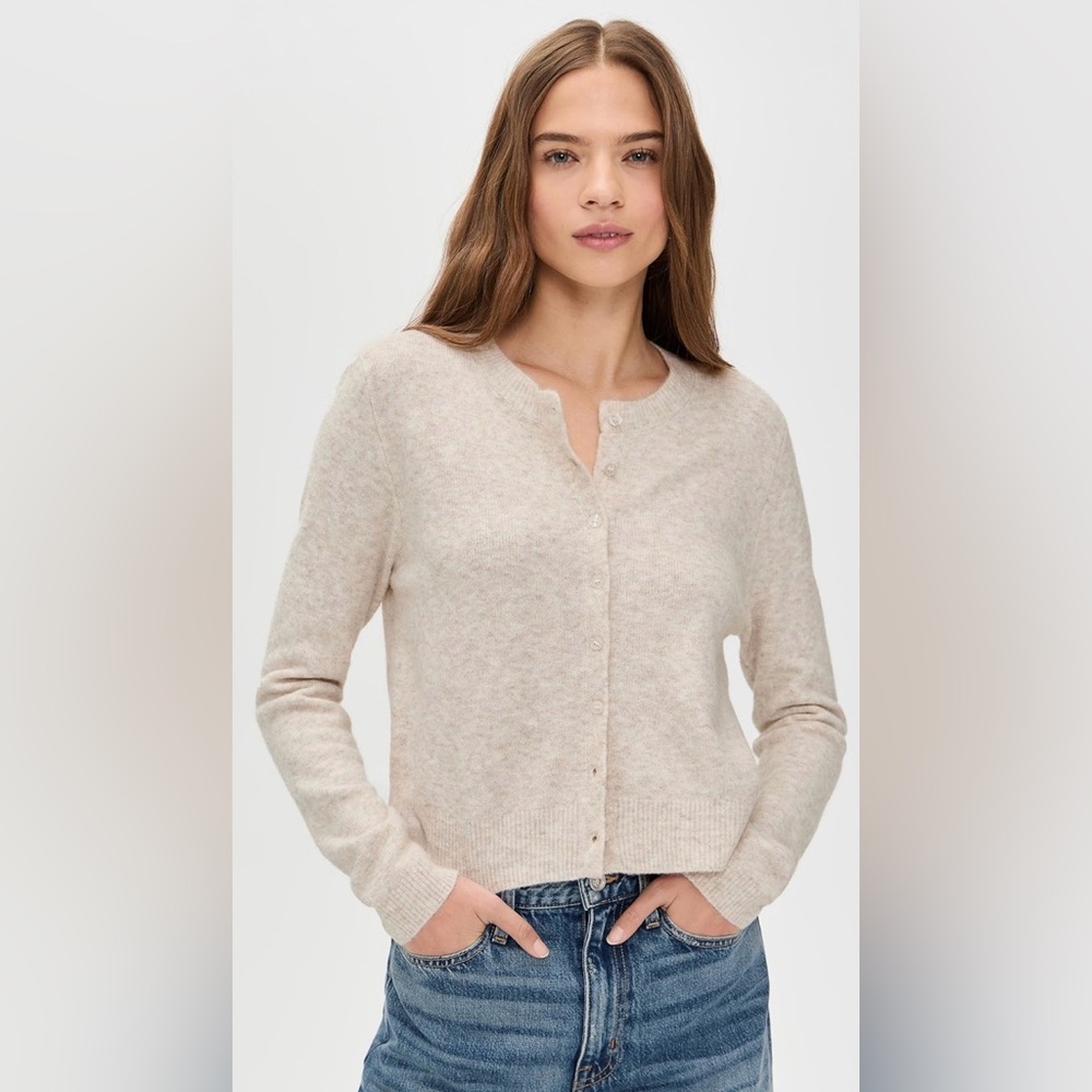 Z Supply Medina Cardigan - Women’s Size Small - Light Oatmeal Heather
